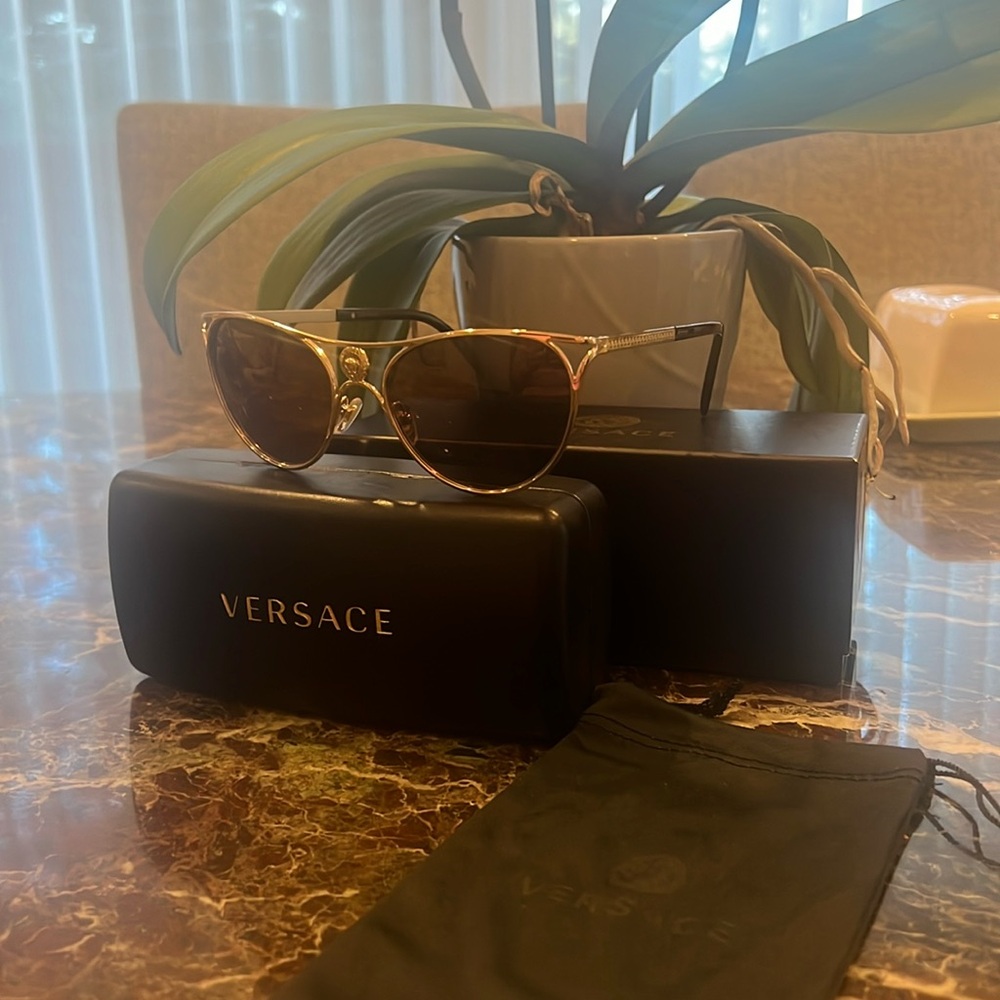 Versace Medusa greca glasses women